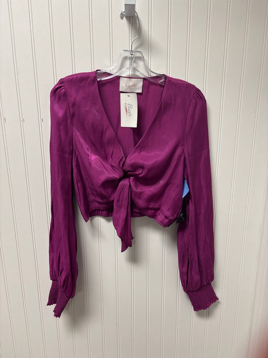 Top Long Sleeve By Clothes Mentor In Purple, Size: M