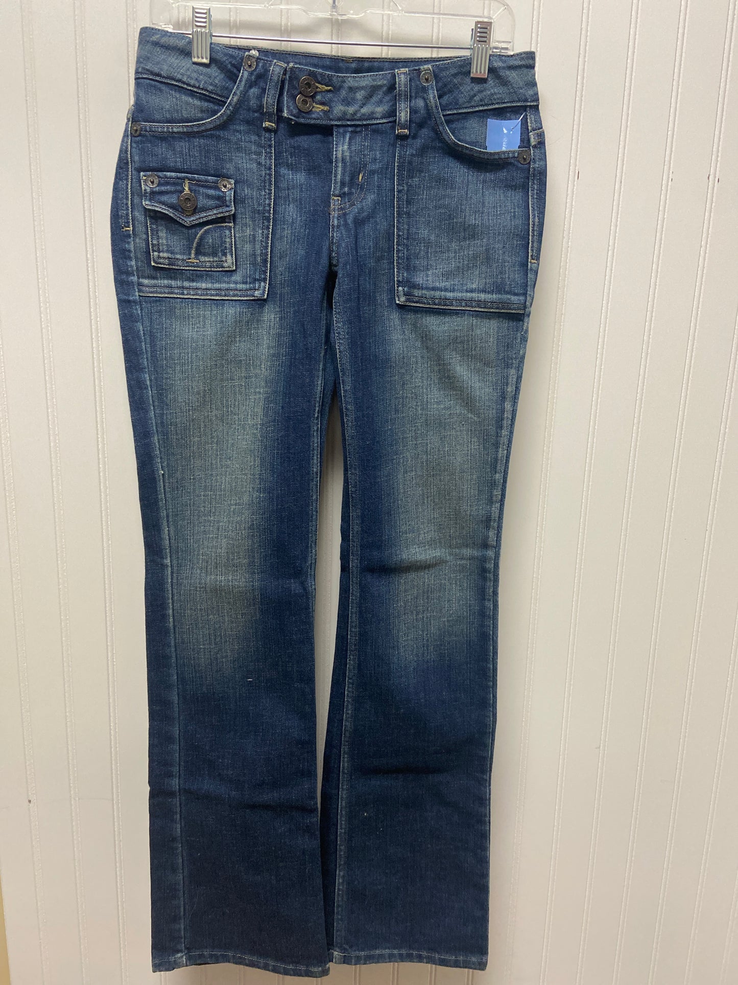 Jeans Straight By Guess In Blue Denim, Size: 6