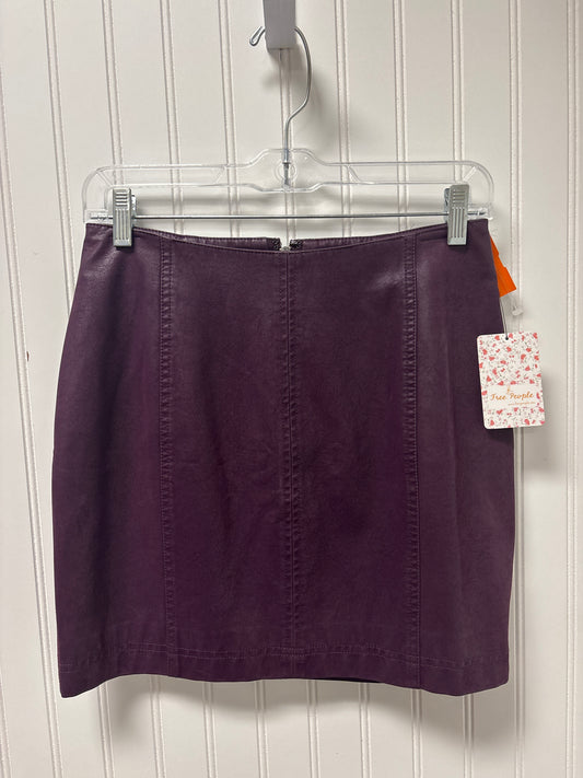 Skirt Mini & Short By Free People In Purple, Size: 2