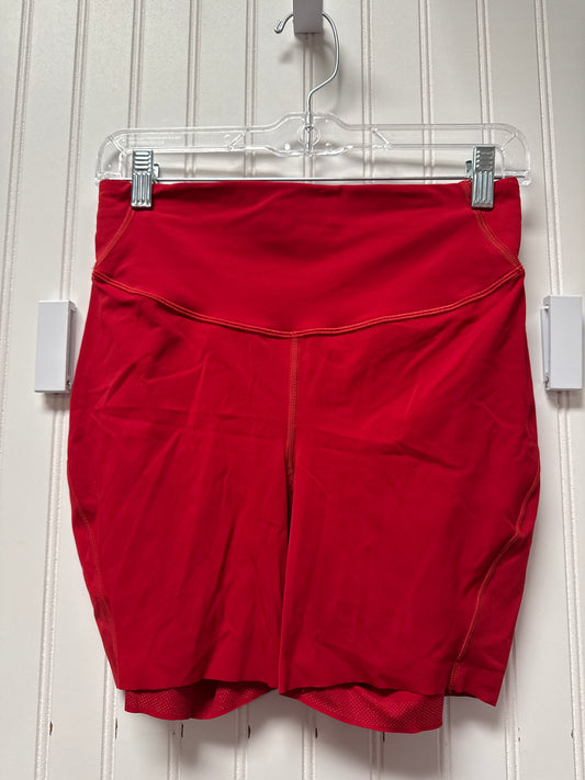 Athletic Shorts By Lululemon In Red, Size: 8