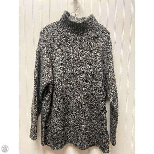 Sweater By Ann Taylor In Black & Grey, Size: S