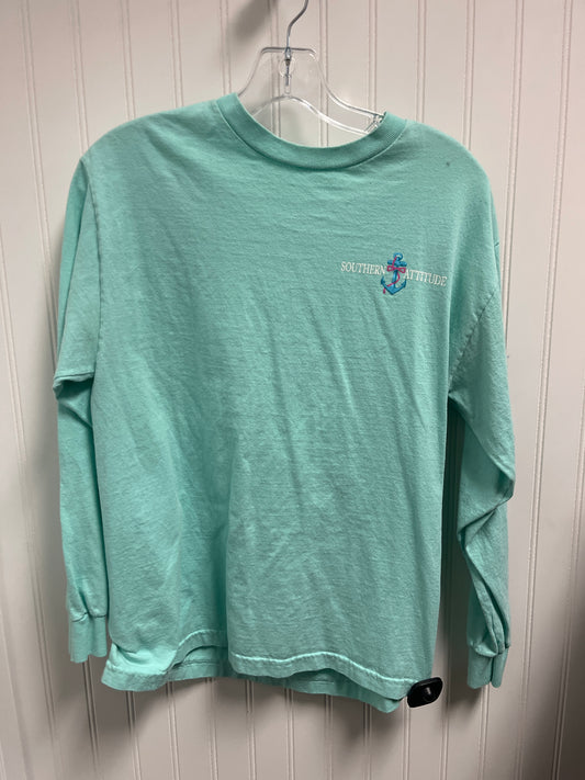 Top Long Sleeve By Clothes Mentor In Teal, Size: M