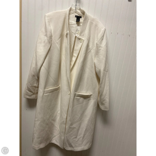 Coat Peacoat By Lane Bryant In Cream, Size: 4x