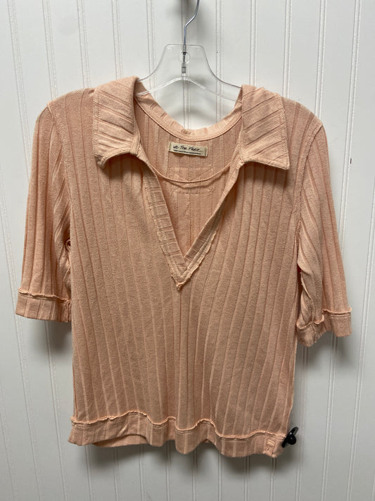 Top Short Sleeve By We The Free In Peach, Size: L