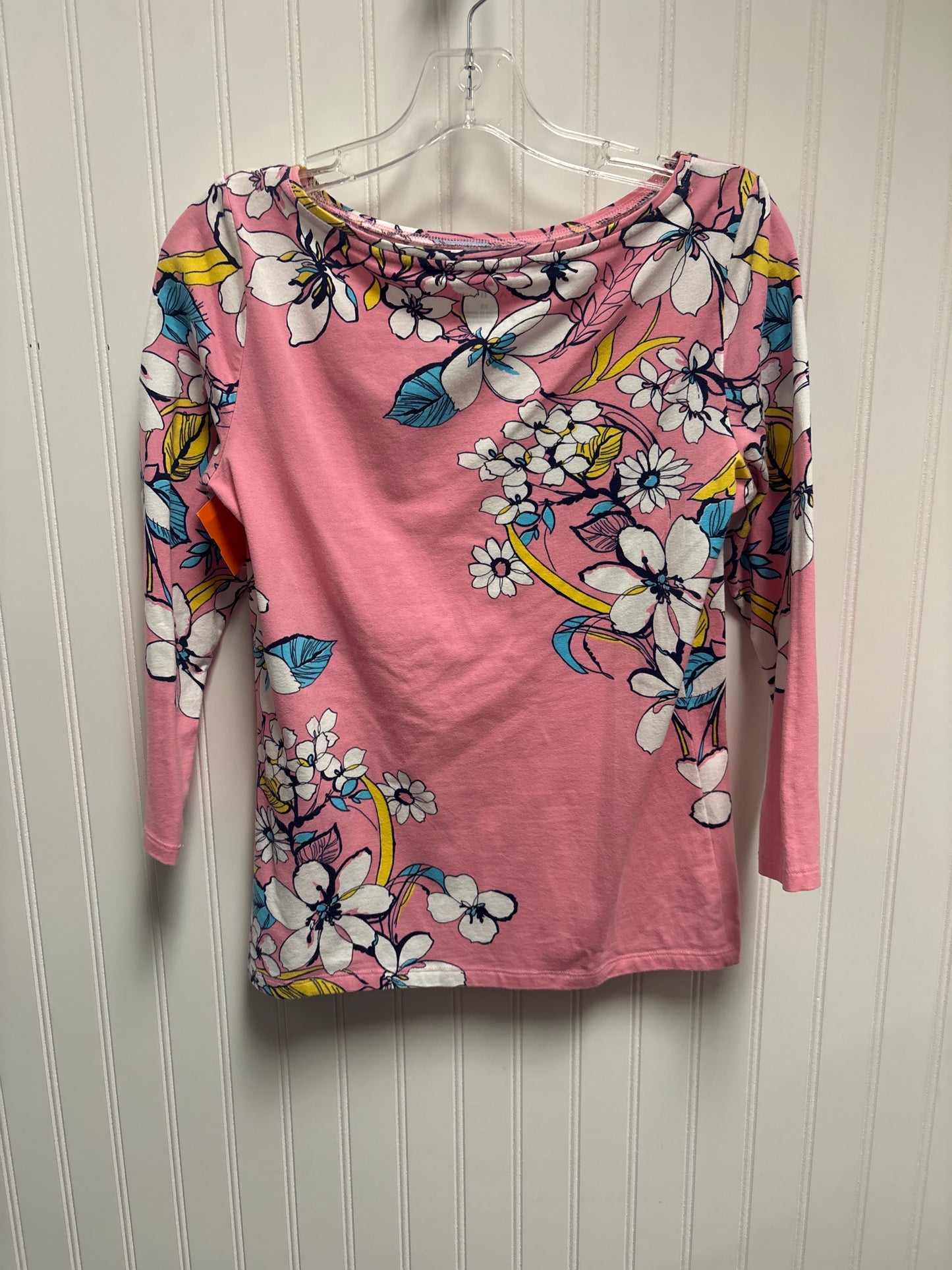 Top 3/4 Sleeve By Talbots In Pink, Size: Xs