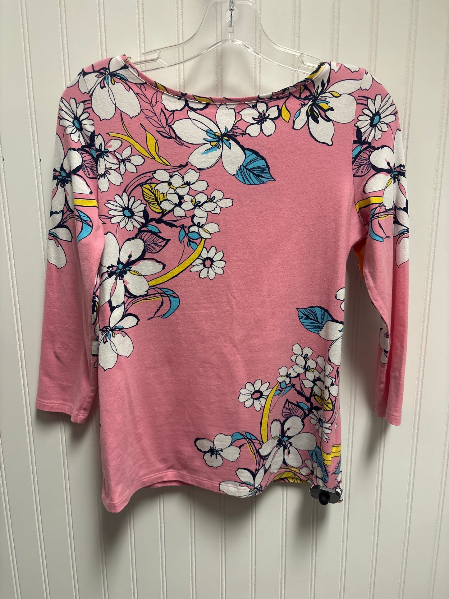 Top 3/4 Sleeve By Talbots In Pink, Size: Xs