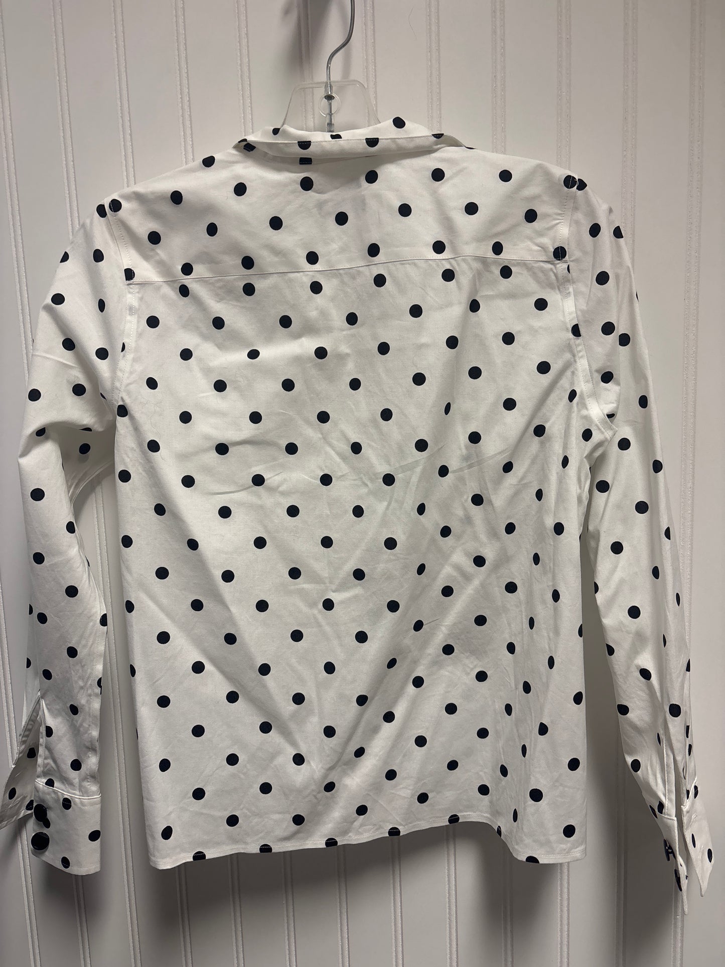 Top Long Sleeve By Talbots In Polkadot Pattern, Size: Sp