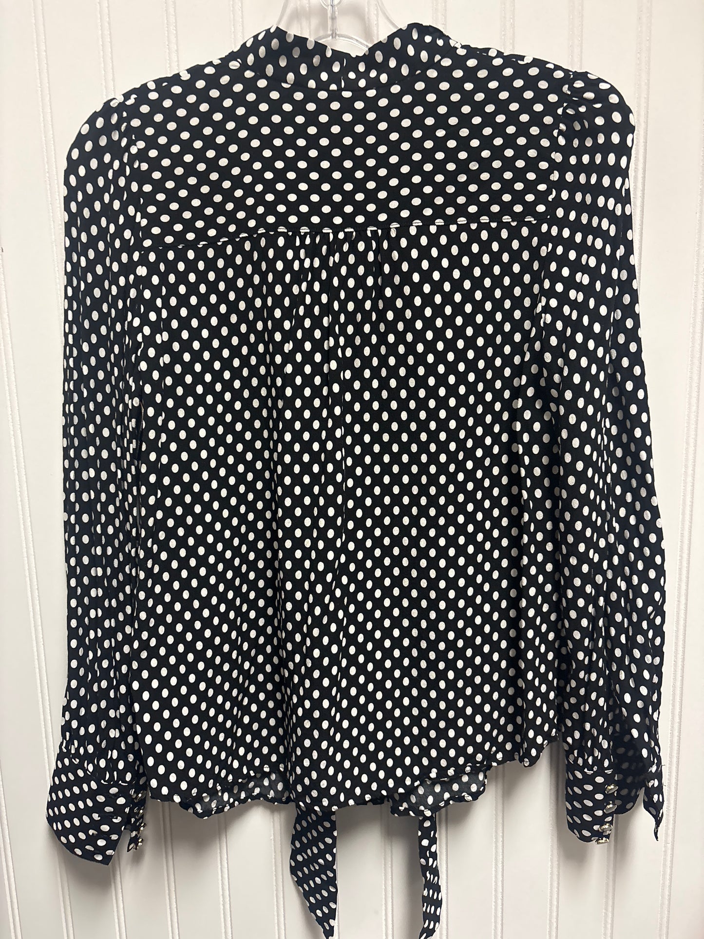 Top Long Sleeve By Talbots In Polkadot Pattern, Size: Xs