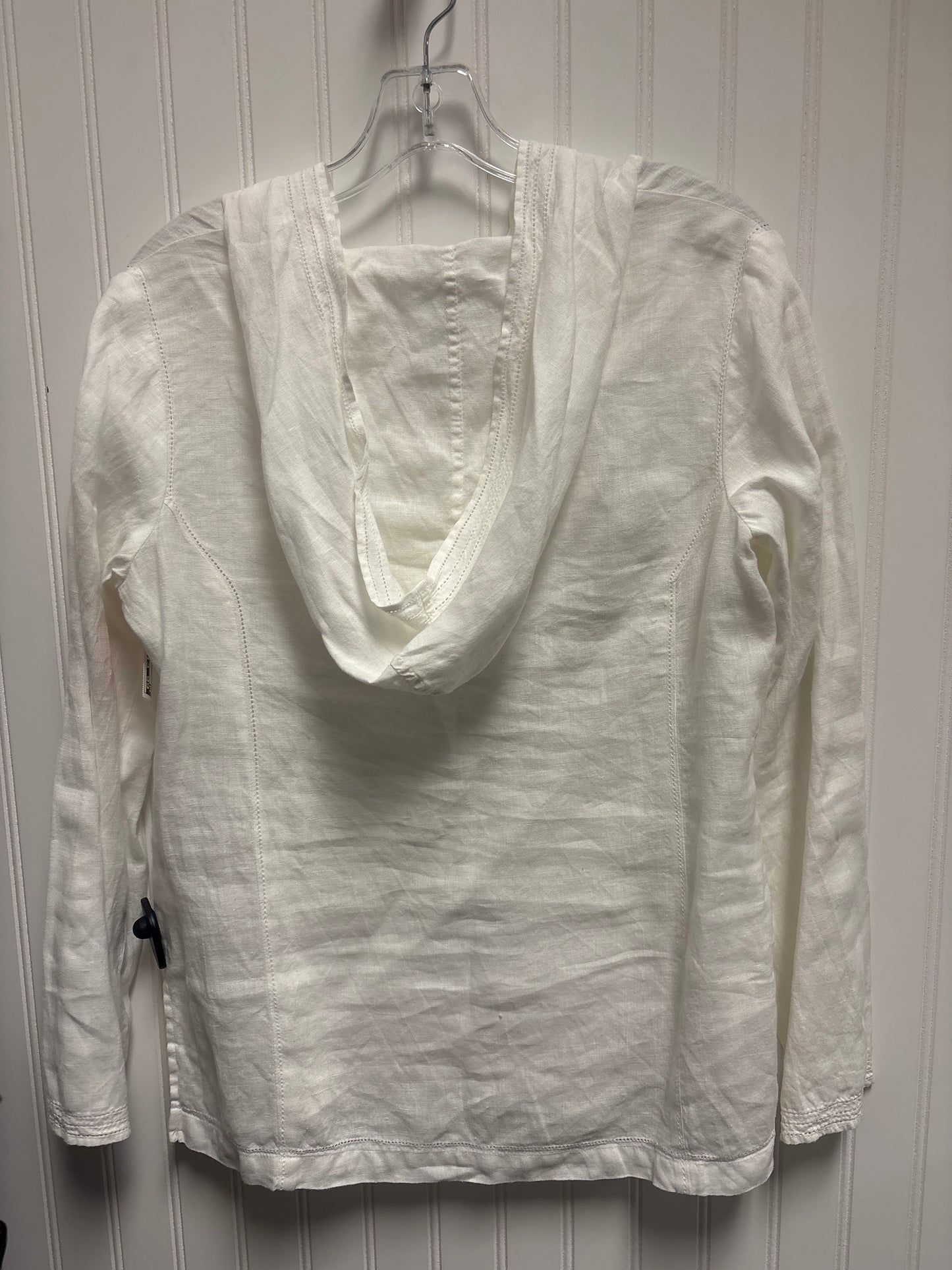 Top Long Sleeve By Talbots In White, Size: S