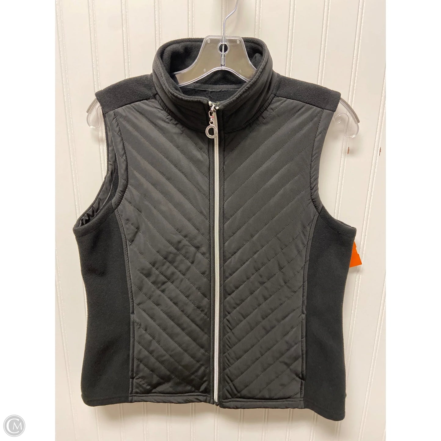 Vest Fleece By For Cynthia In Black, Size: Lp