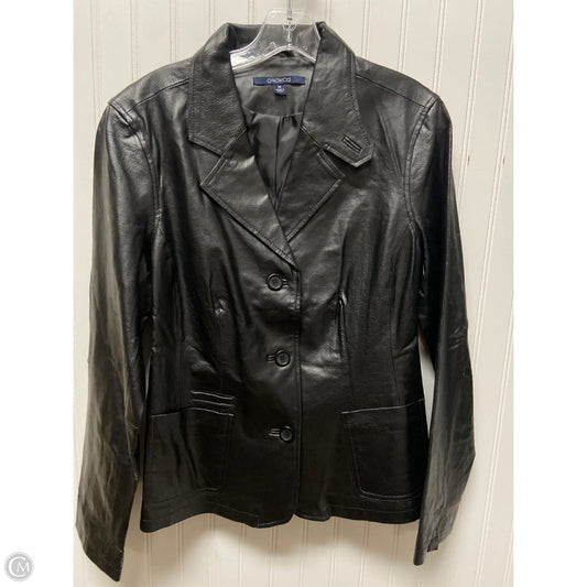 Jacket Leather By Chadwicks In Black, Size: 14