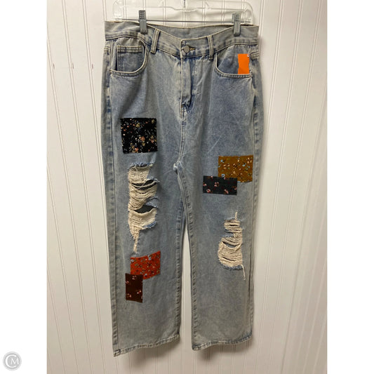 Jeans Wide Leg By Clothes Mentor In Blue Denim, Size: Xl