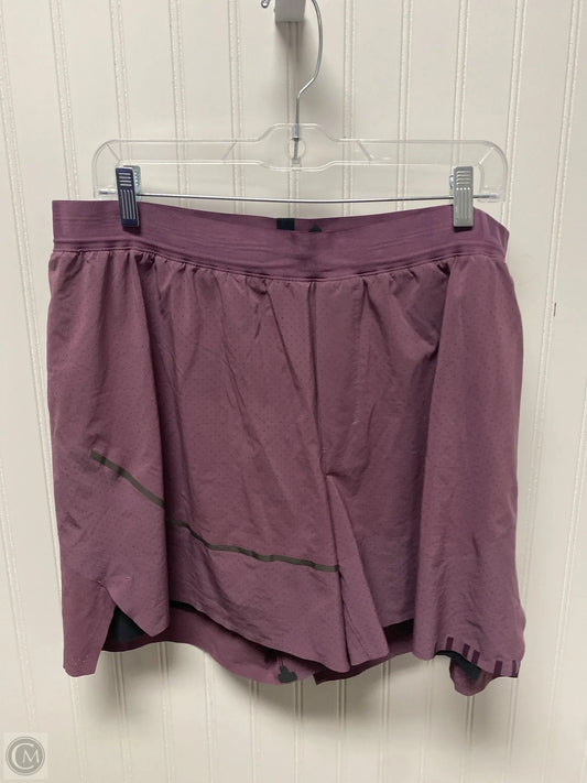 Athletic Shorts By Lululemon In Purple, Size: 1x