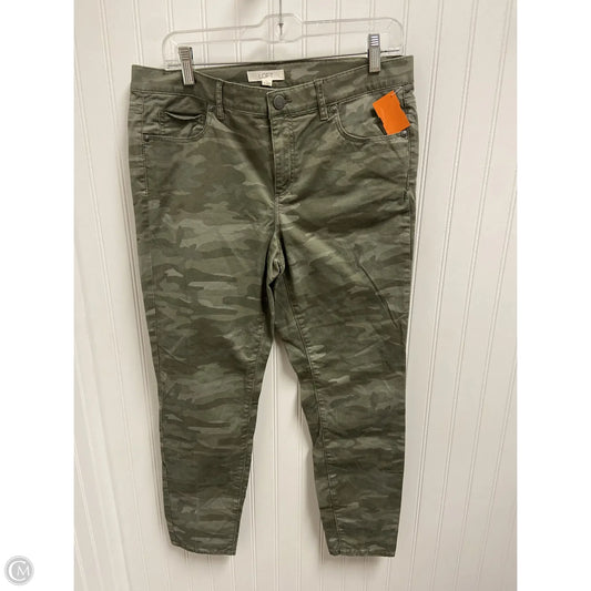 Jeans Skinny By Loft In Camouflage Print, Size: 10