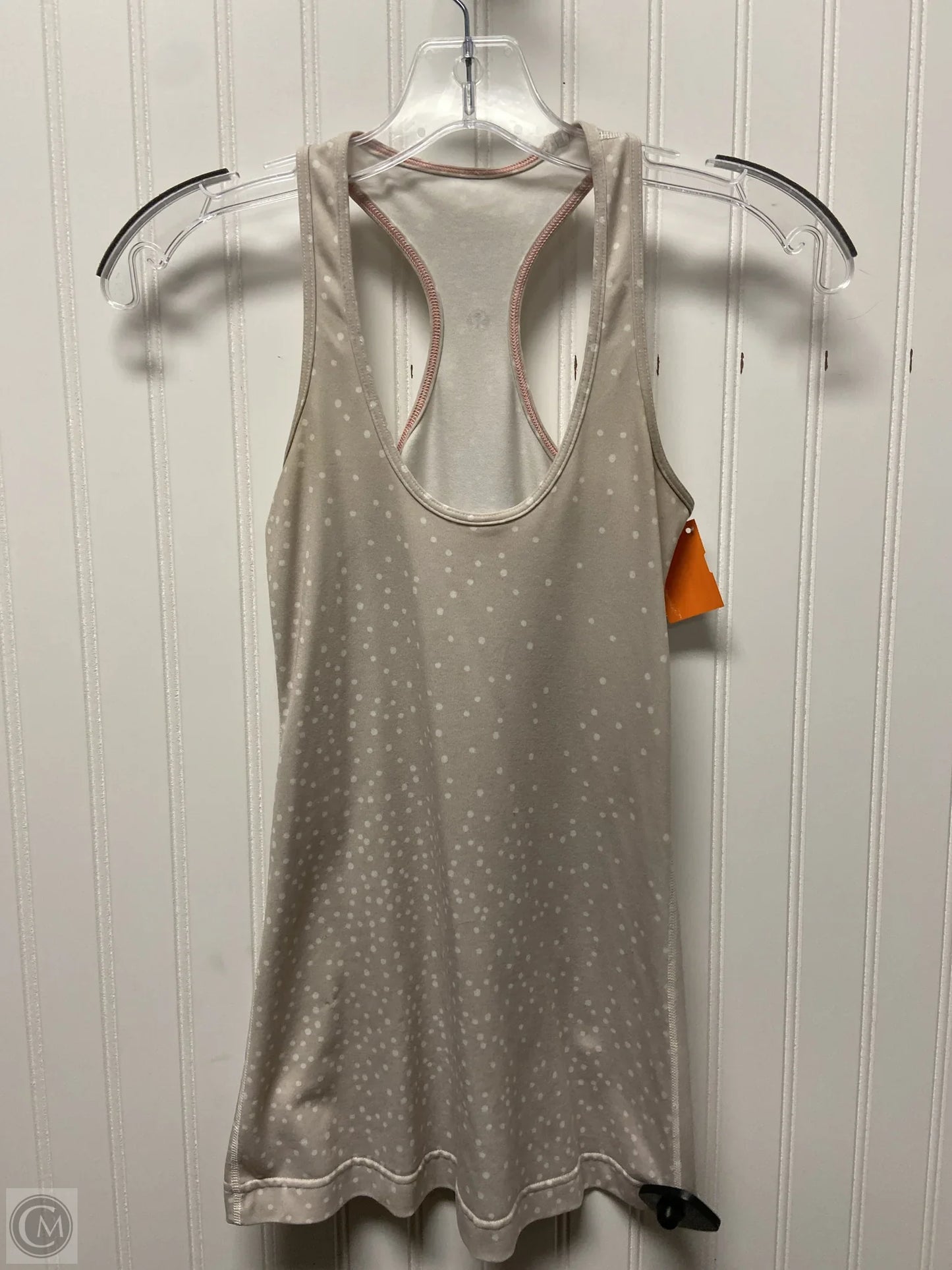 Athletic Tank Top By Lululemon In Polkadot Pattern, Size: 6