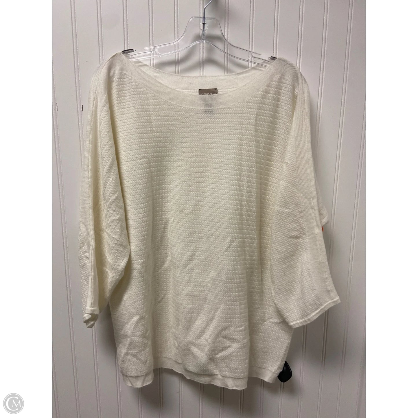 Sweater By Chicos In Cream, Size: Xl
