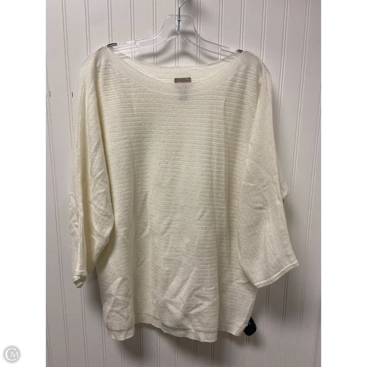 Sweater By Chicos In Cream, Size: Xl