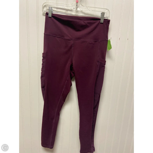 Athletic Leggings By Fabletics In Purple, Size: M