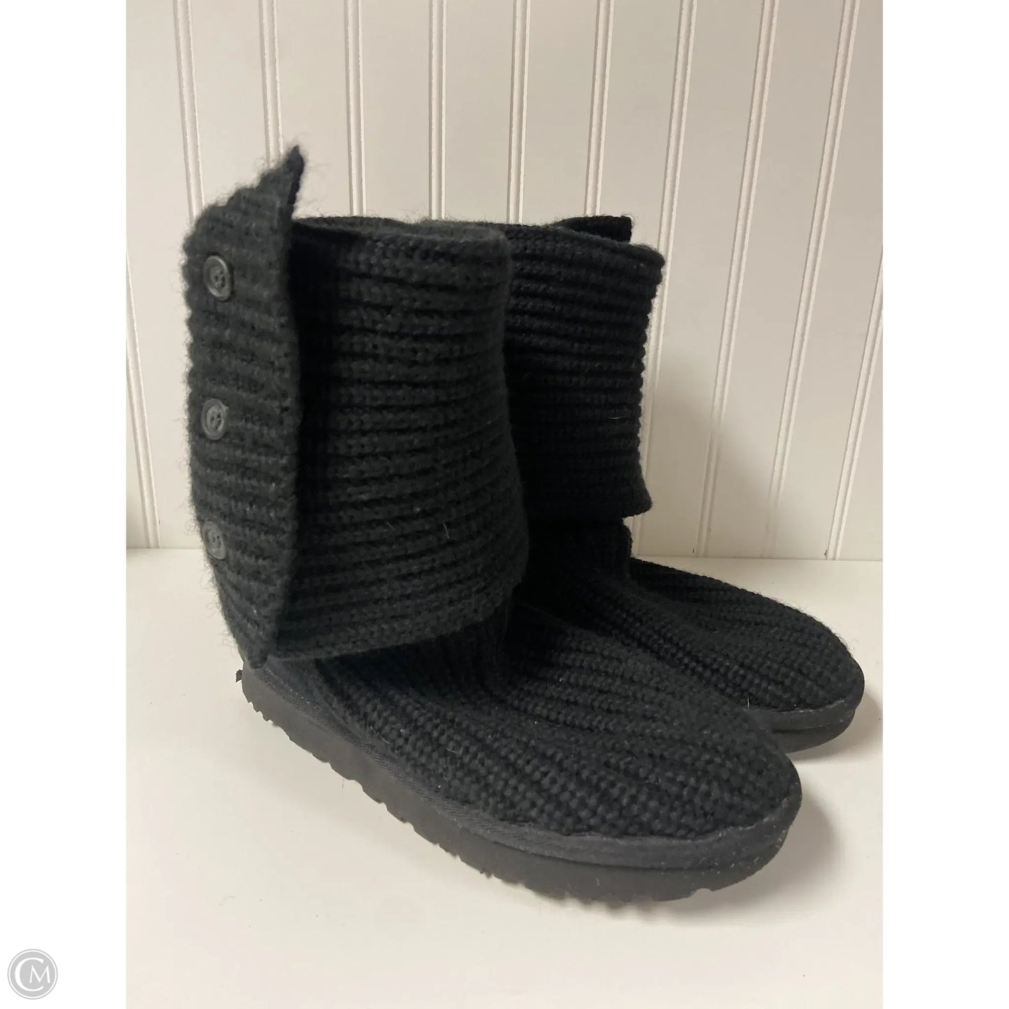 Boots Designer By Ugg In Black, Size: 7