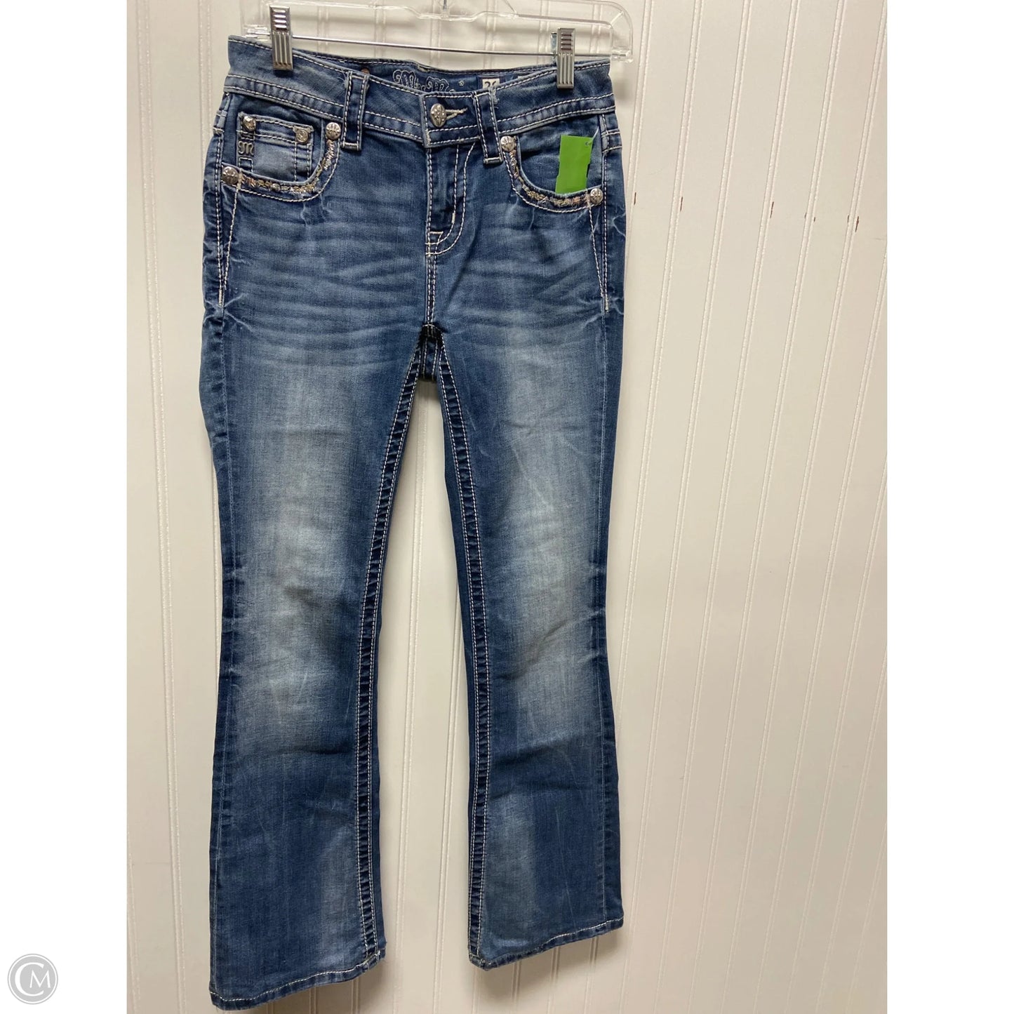 Jeans Flared By Miss Me In Blue Denim, Size: 2