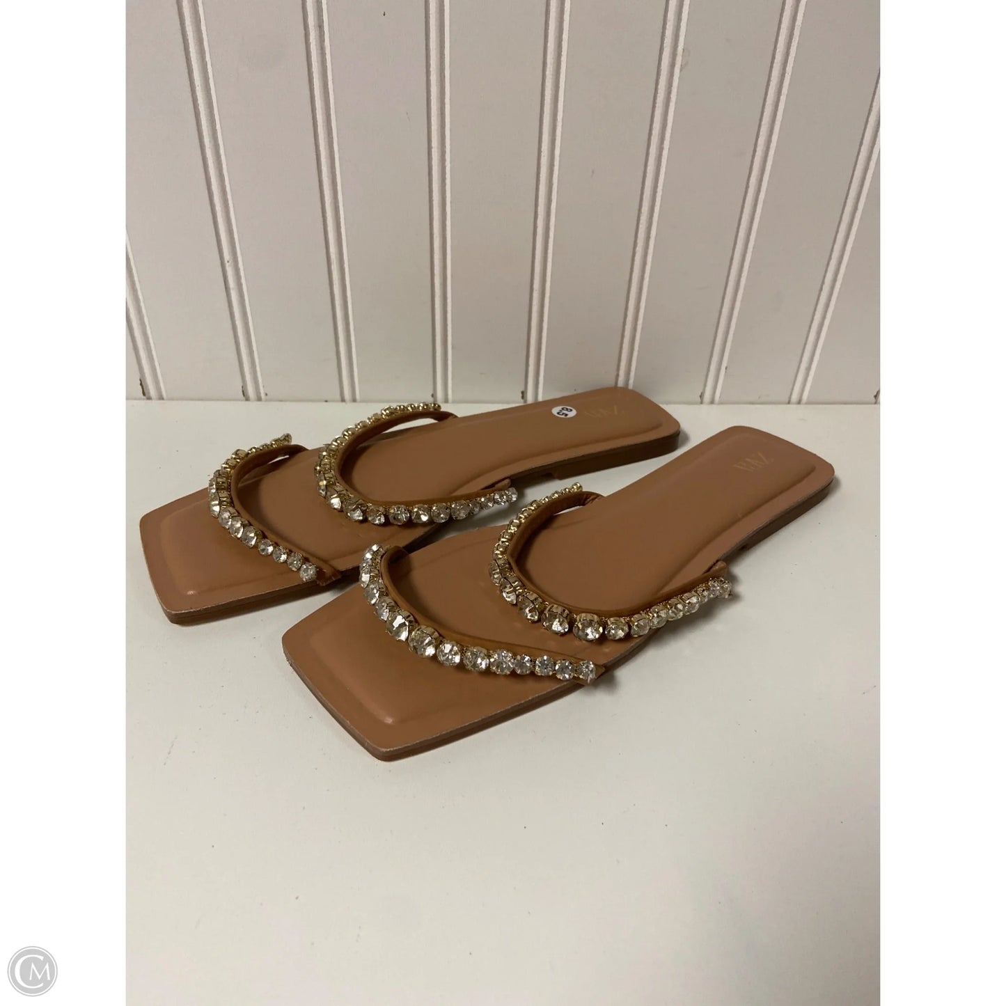 Sandals Flats By Zara In Tan, Size: 8.5