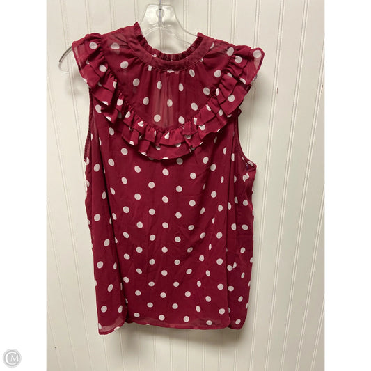 Top Sleeveless By Torrid In Polkadot Pattern, Size: 2x