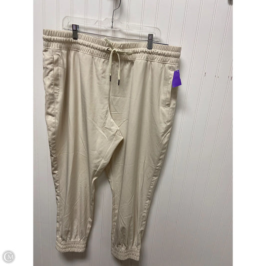 Athletic Pants By Tek Gear In Cream, Size: 1x