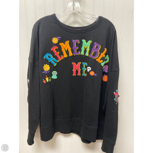 Sweatshirt Crewneck By Disney Store In Black, Size: 3x