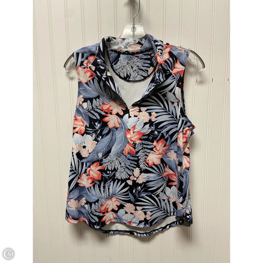 Athletic Tank Top By Tommy Bahama In Floral Print, Size: M