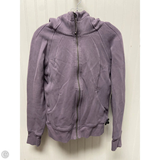 Athletic Jacket By Lululemon In Purple, Size: 8