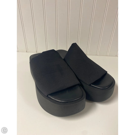 Sandals Heels Platform By Anthropologie In Black, Size: 6.5