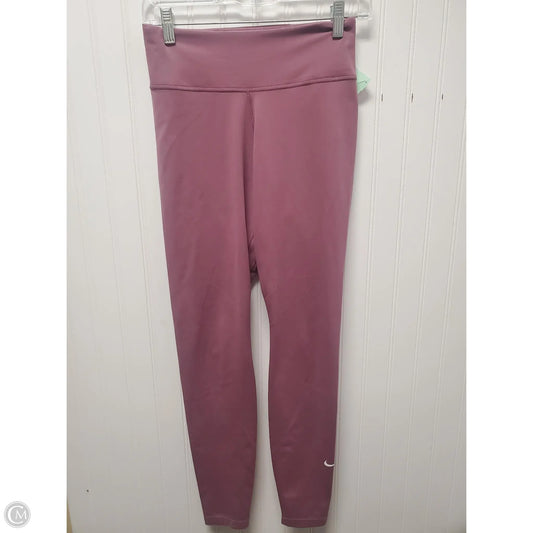 Athletic Leggings By Nike In Purple, Size: S