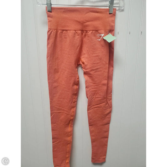 Athletic Leggings By Gym Shark In Orange, Size: Xs