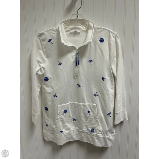 Jacket Other By Talbots In Blue & White, Size: Sp
