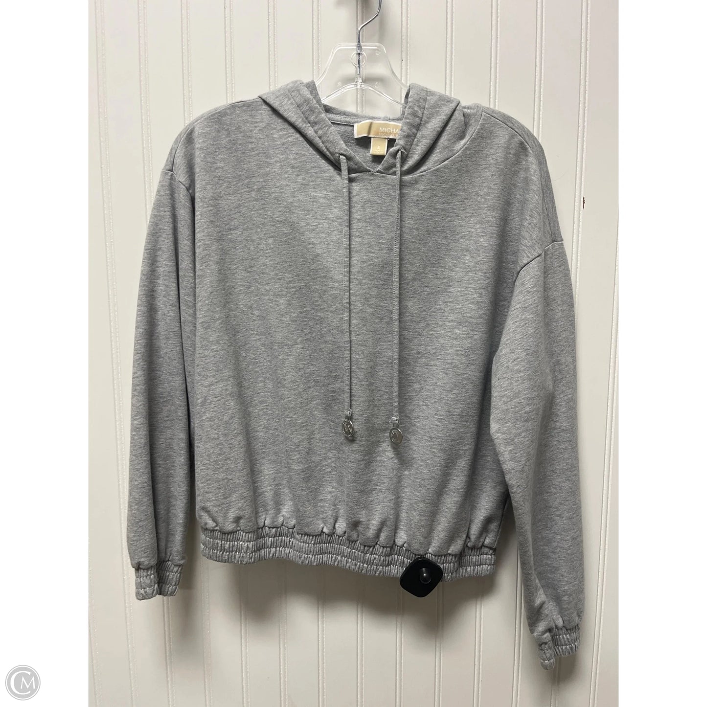 Sweatshirt Hoodie By Michael By Michael Kors In Grey, Size: S