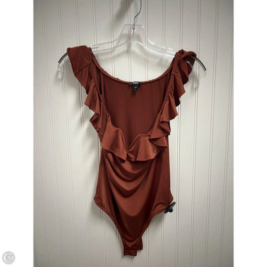 Bodysuit By Express In Orange, Size: S