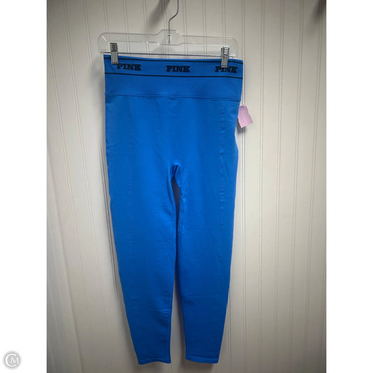 Athletic Leggings By Pink In Blue, Size: L