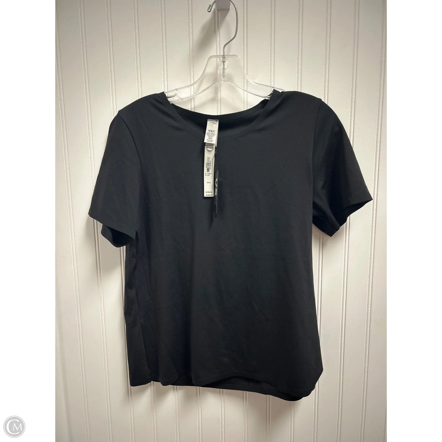 Athletic Top Short Sleeve By Victorias Secret In Black, Size: Xl