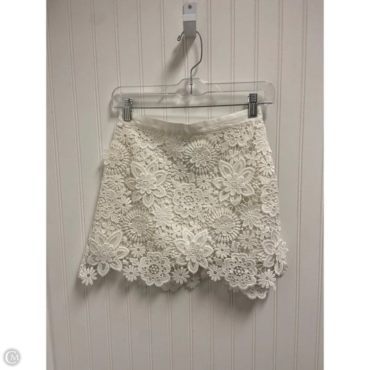 Skirt Mini & Short By Topshop In White, Size: 2