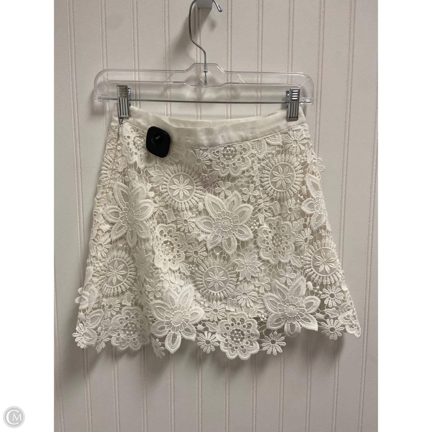 Skirt Mini & Short By Topshop In White, Size: 2