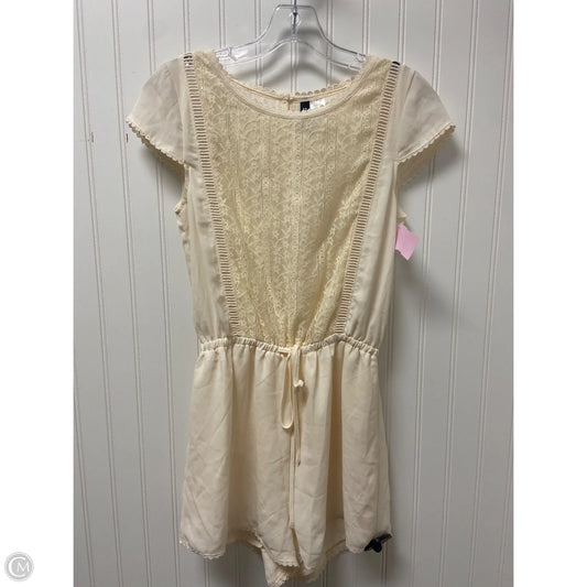 Romper By Divided In Cream, Size: S