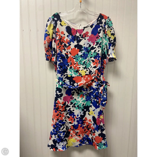 Dress Casual Midi By Dkny In Multi-colored, Size: L