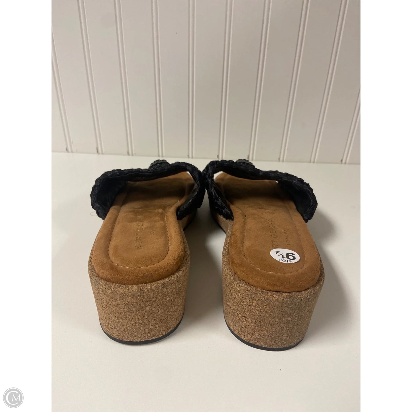 Sandals Designer By Kurt Geiger In Black & Brown, Size: 9.5