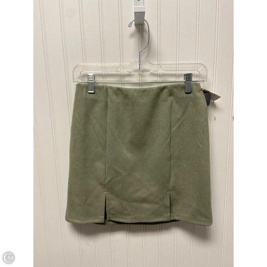 Skirt Mini & Short By Iris In Green, Size: M