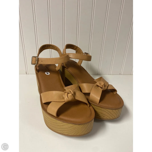 Shoes Heels Block By Universal Thread In Brown, Size: 8