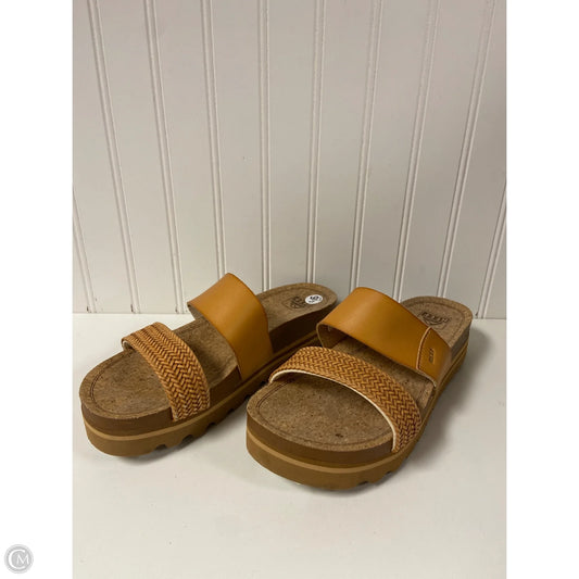 Sandals Flats By Reef In Tan, Size: 9.5