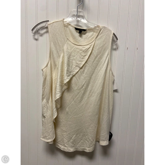 Top Sleeveless By Banana Republic In Cream, Size: M