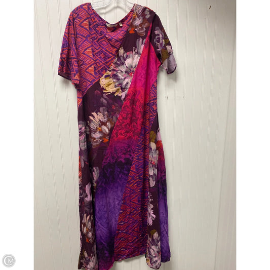 Dress Casual Maxi By Soft Surroundings In Pink & Purple, Size: Xl