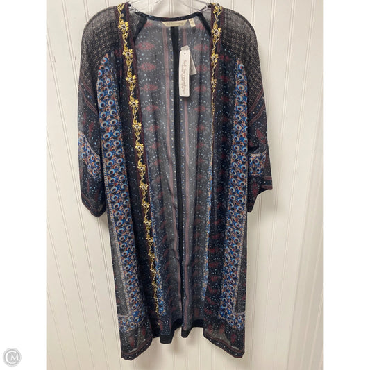 Shawl By Soft Surroundings In Black & Red, Size: Xl