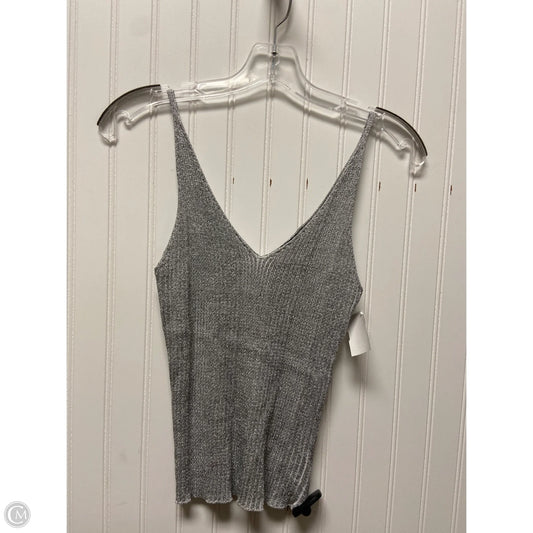 Top Sleeveless By Forever 21 In Silver, Size: L